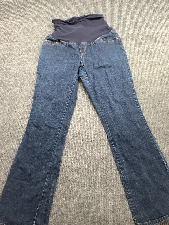 duo Maternity Denim - duo Maternity Navy Panel Flare Maternity Jeans